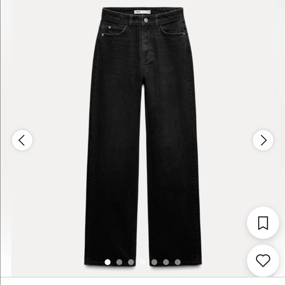 Zara high waisted relaxed fit jeans NWT